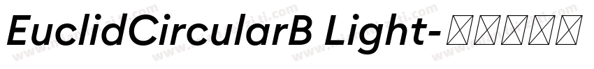 EuclidCircularB Light字体转换